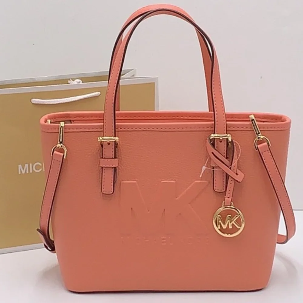 Michael Kors Xs Cryl Conv Tz Tote Sherbert Leather